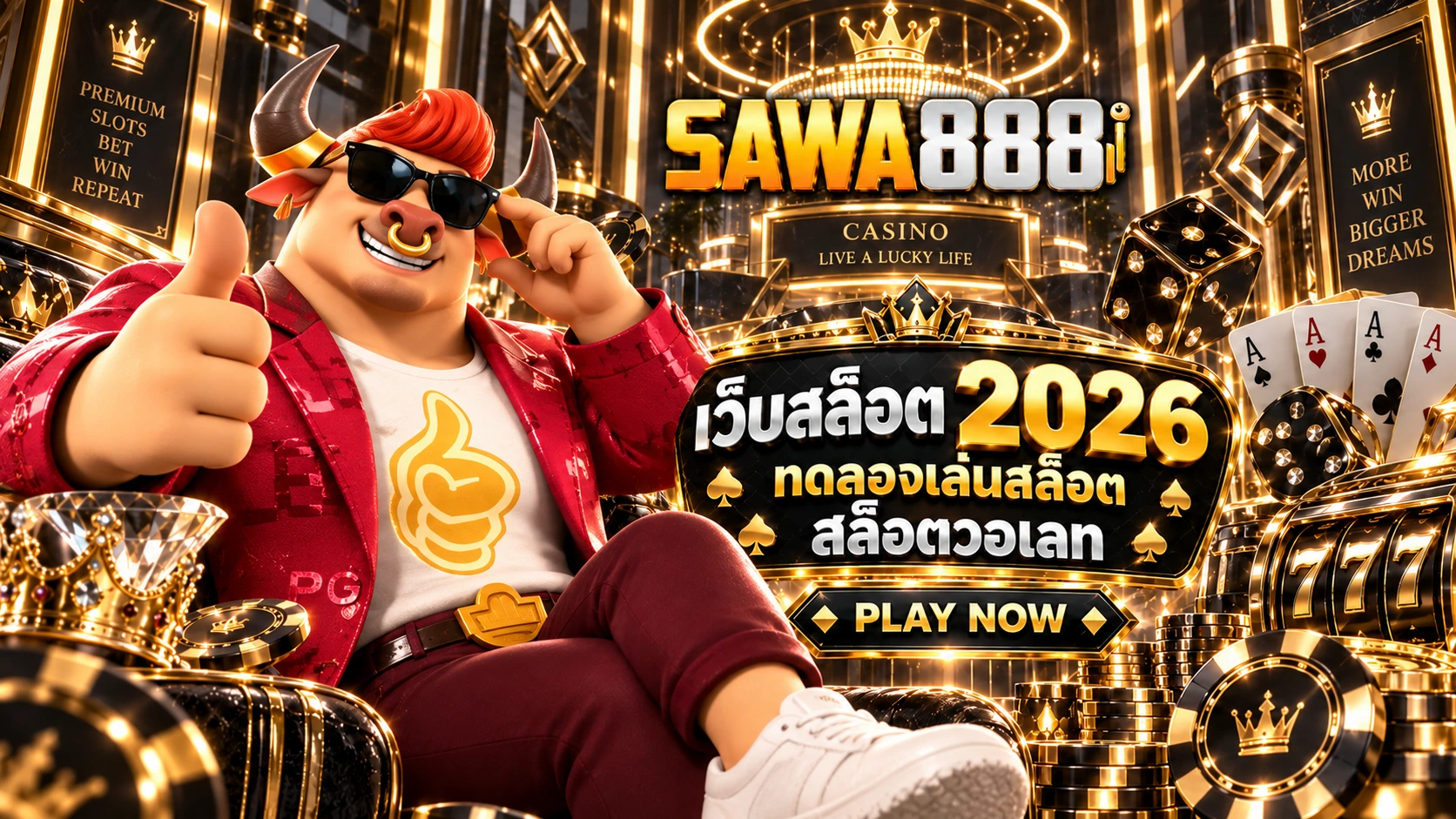 SAWA888 เว็บสล็อต 2026 ทดลองเล่นสล็อต สล็อตวอเลท รวมสล็อต PG และ PG Slot เล่นง่ายครบทุกสไตล์
